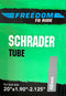 Bike Tube - 20" x 1.90-2.125" (48mm) - Schrader