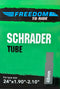 Bike Tube - 24" x 1.90-2.10" (48mm) - Schrader