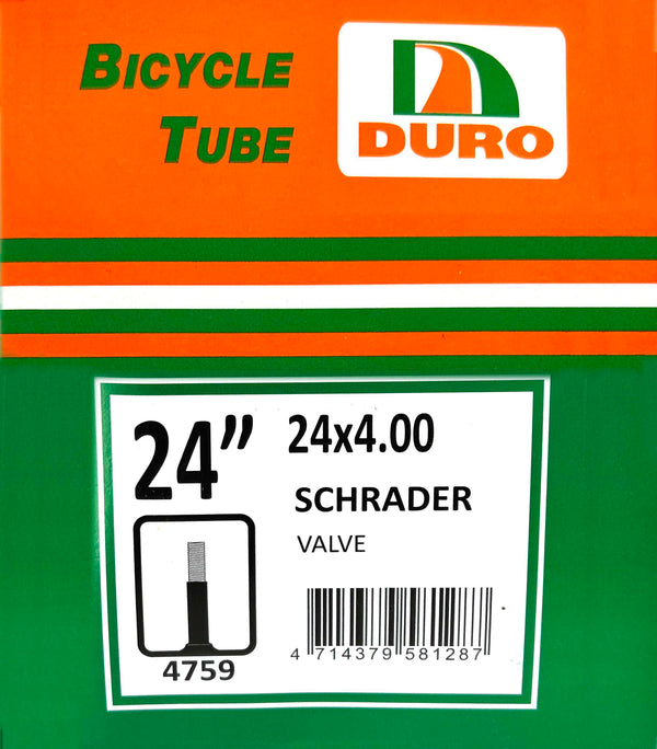 Bike Tube - 24" x 4.0" - Schrader
