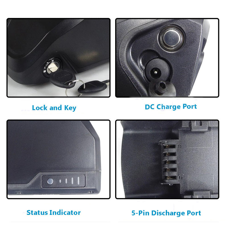 36V 10Ah Polly Shark - Lithium Ion Battery