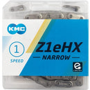 Electric Bike Chain - 01 Speed - KMC Z1eHX - Narrow (Single Speed)