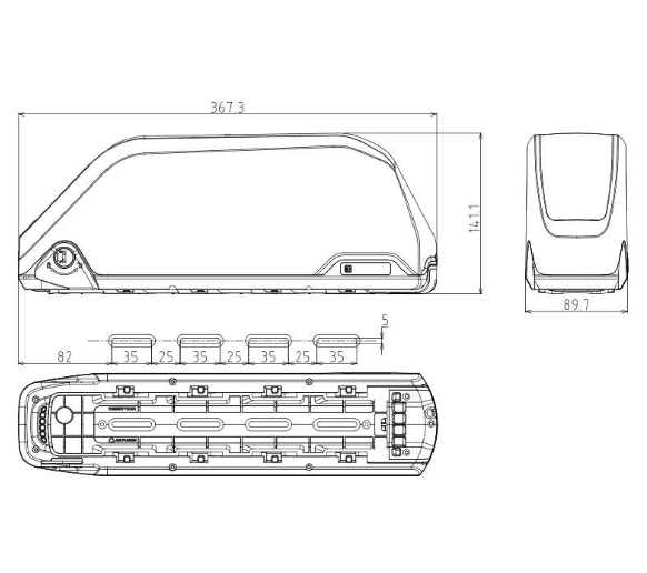 Polly Downtube Battery Case (DP-9)