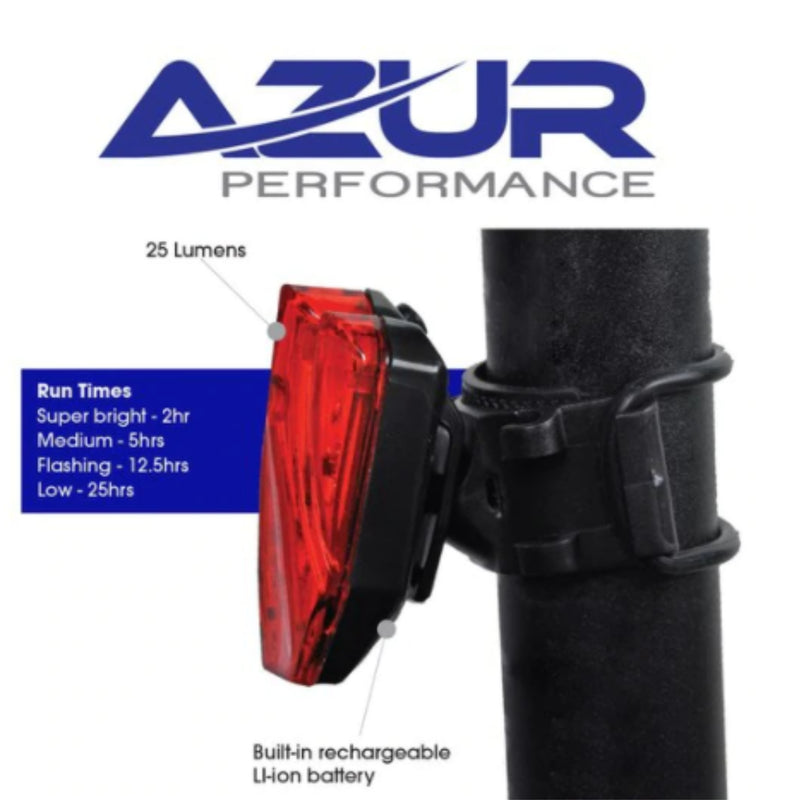 Tail Light - 25 Lumens (USB Charge) `SHIELD