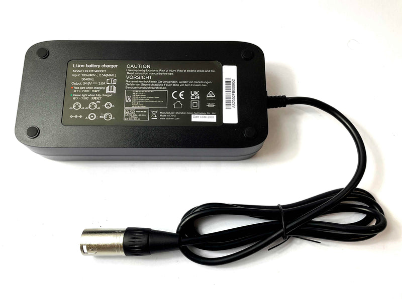 54.6V Charger for 48V Battery - XLR plug  ( 3 Amp )