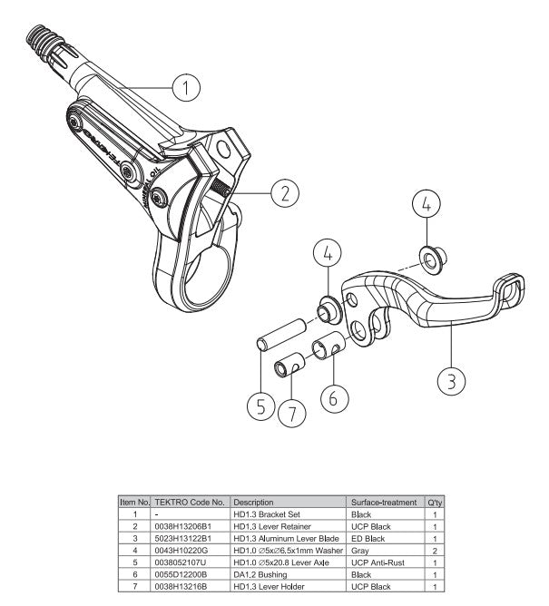 Hydraulic Disc Brake System - Tektro (MTB)