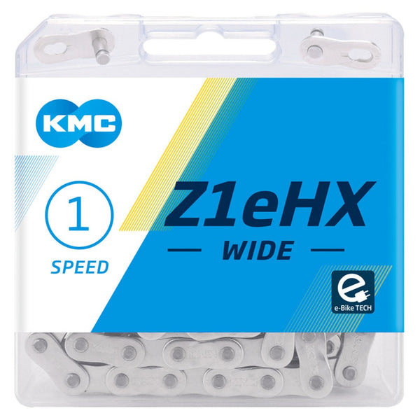 Electric Bike Chain - 01 Speed - KMC Z1eHX - Wide (Single Speed)
