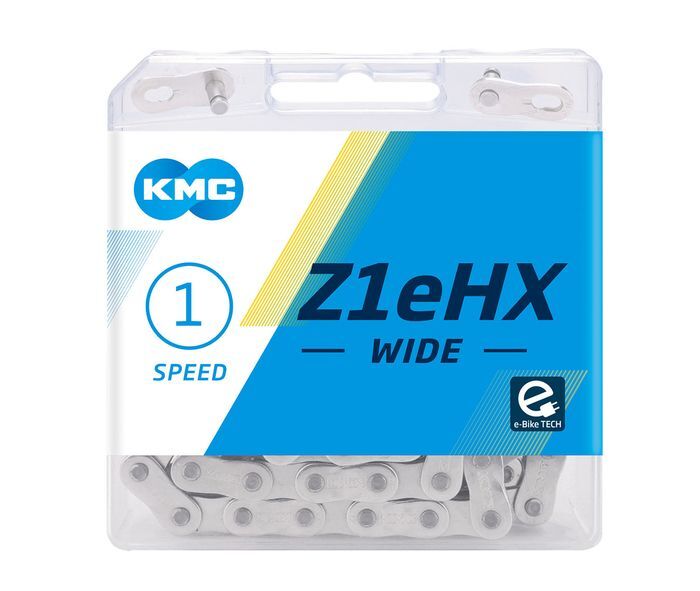 Electric Bike Chain - 01 Speed - KMC Z1eHX - Wide (Single Speed)