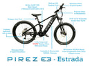 Pirez E3 (Estrada) - 250W Electric Mountain Bike