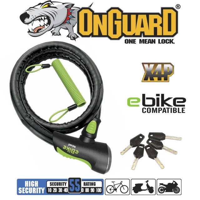 OnGuard Rottweiler Armoured e-Bike Lock (Large 180mm)