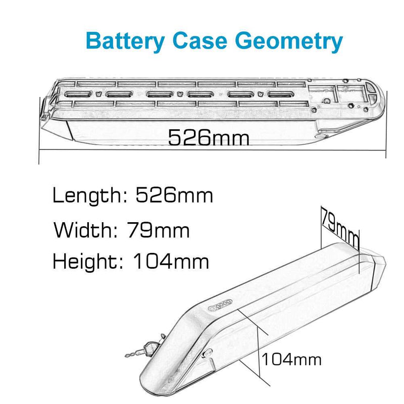 52V 15Ah Side Entry Downtube - Lithium Ion Battery