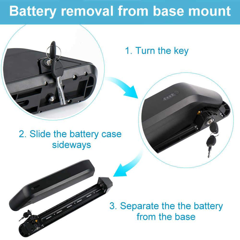 52V 15Ah Side Entry Downtube - Lithium Ion Battery