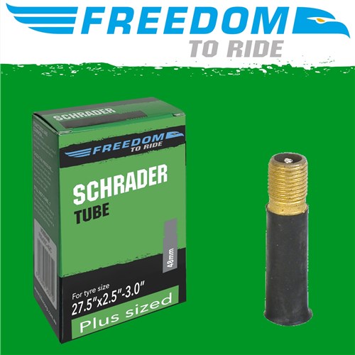 Bike Tube - 27.5" x 2.50"-3.0" (48mm) Plus Size - Schrader