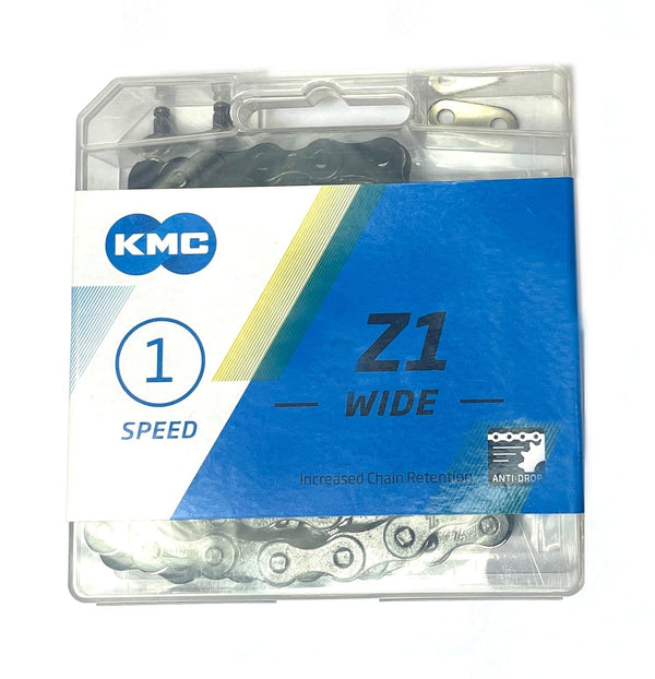 Standard Bike Chain - 01 Speed - KMC Z1 - Wide (Single Speed)